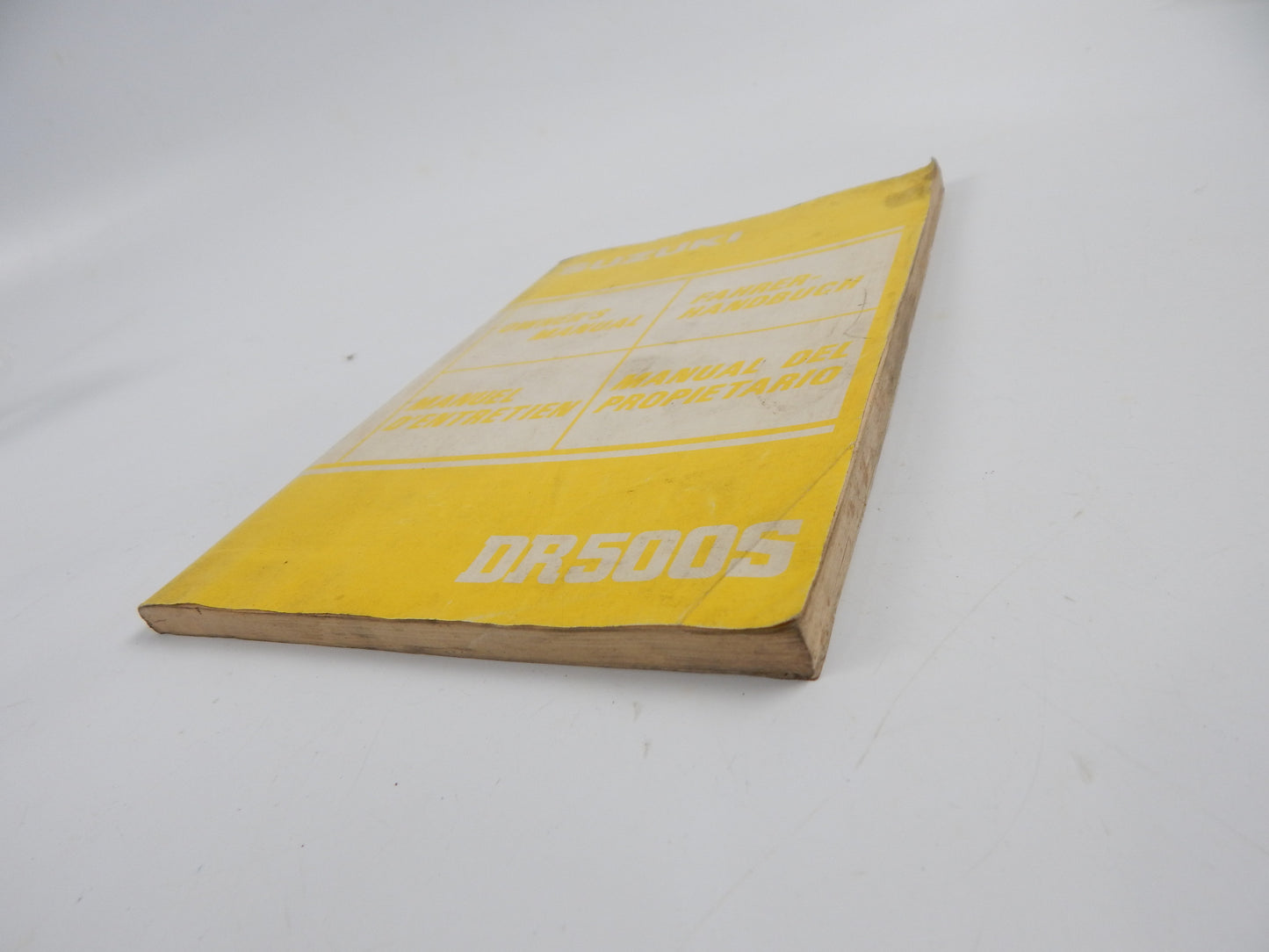 1982 SUZUKI DR500-S USER OWNER MANUAL BOOK 99011-37432-01M MULTI LANGUAGE - MotoRaider