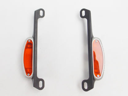 DE PRETTO MOTO HONDA HORNET BLINKER TURN SIGNAL FLASHERS SILVER ALLOY R-AU460H/A - MotoRaider