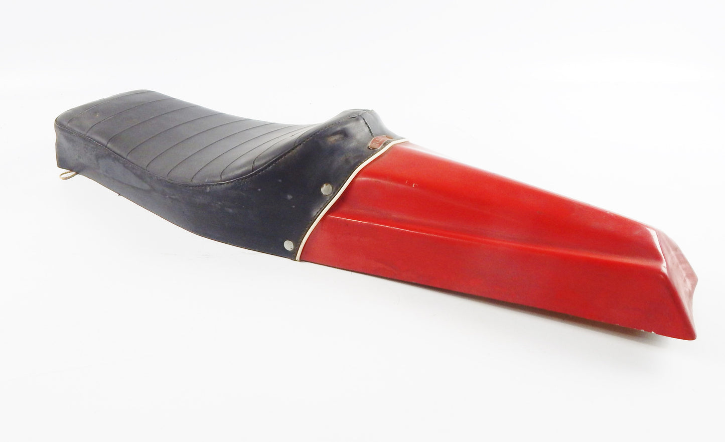 1970's 50cc MOTOCROSS NISA SADDLE SEAT COWL TAIL L=28" W=8" APRILIA MILANI ASPES - MotoRaider