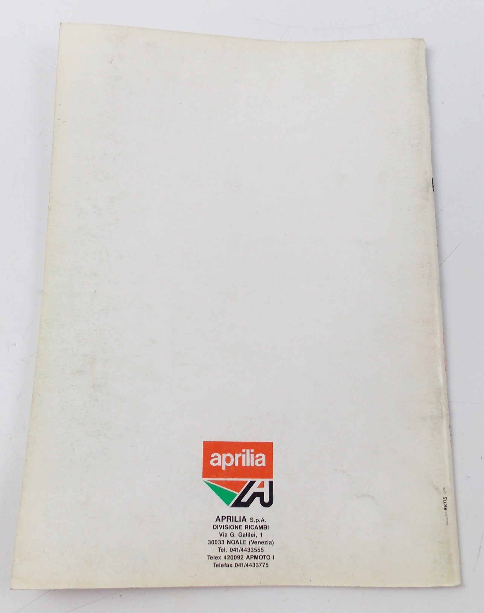 1990 APRILIA RX50 MOTOR CHASSIS FRAME SPARE PART CATALOG BOOK DIAGRAM MANUAL 214 - MotoRaider