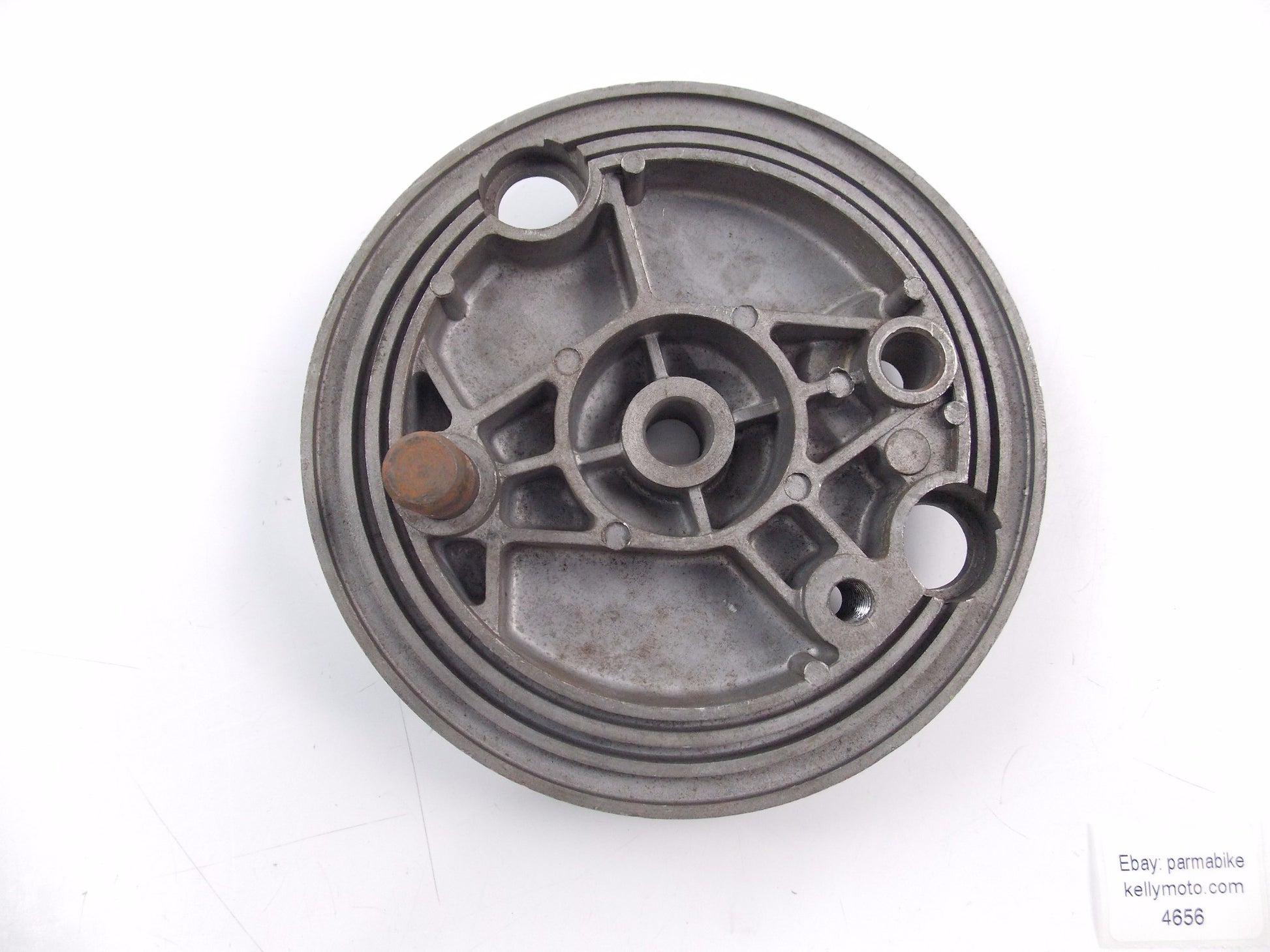 NOS OEM HARLEY DAVIDSON 1976 SS 125 FRONT WHEEL BRAKE PLATE CARRIER 800018340 - MotoRaider