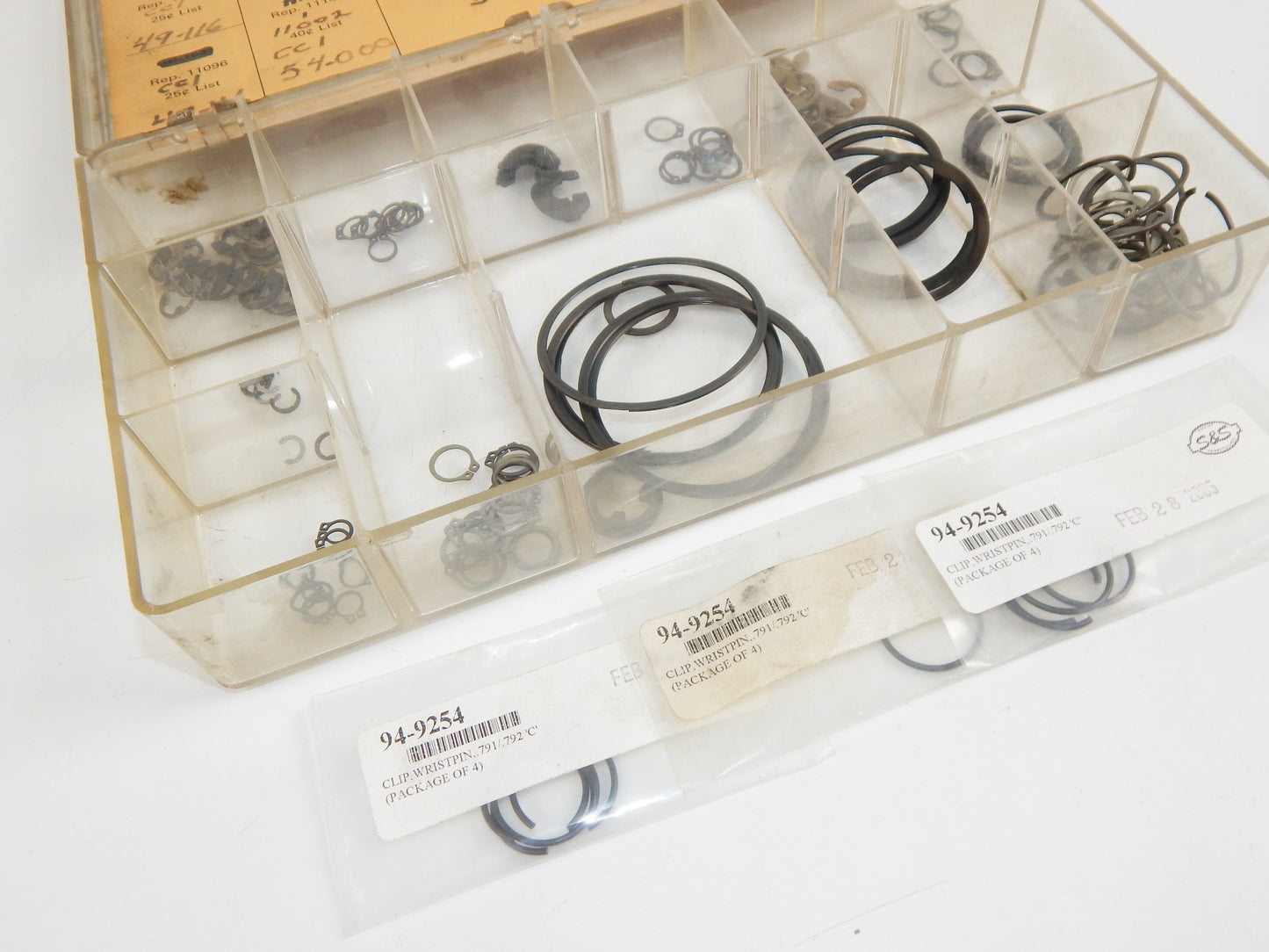 BOX MIX SIZE CIRCLIP RETAINING RING MOTORCYCLE SCOOTER MOPED SNOWMOBILE ATV QUAD - MotoRaider