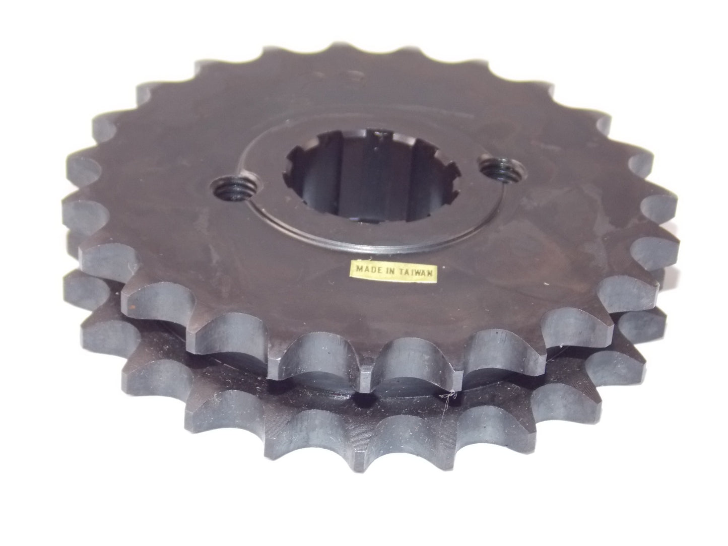 CUSTOM CHROME FRONT MOTOR SPROCKET SPLINE TYPE -23 TOOTH - 17-384 - MotoRaider