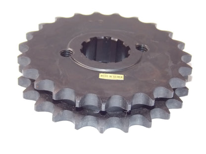 CUSTOM CHROME FRONT MOTOR SPROCKET SPLINE TYPE -23 TOOTH - 17-384 - MotoRaider