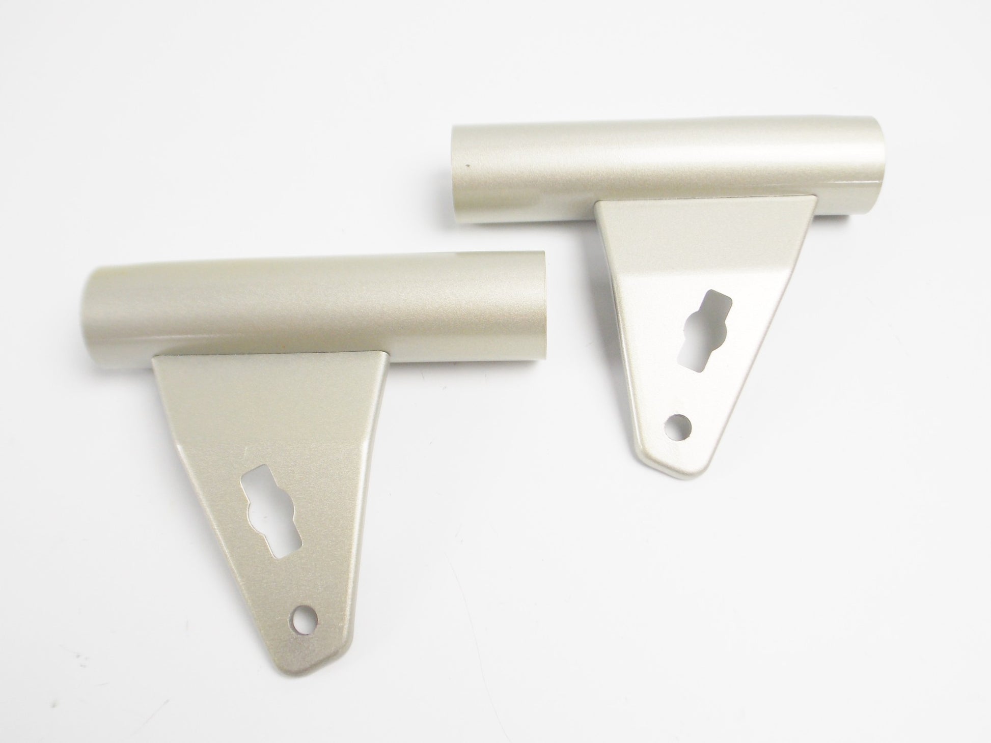 ZUNDAPP LAVERDA LZ50 RIGHT LEFT HEADLIGHT MOUNT SUPPORT SILVER 50203097 50203098 - MotoRaider
