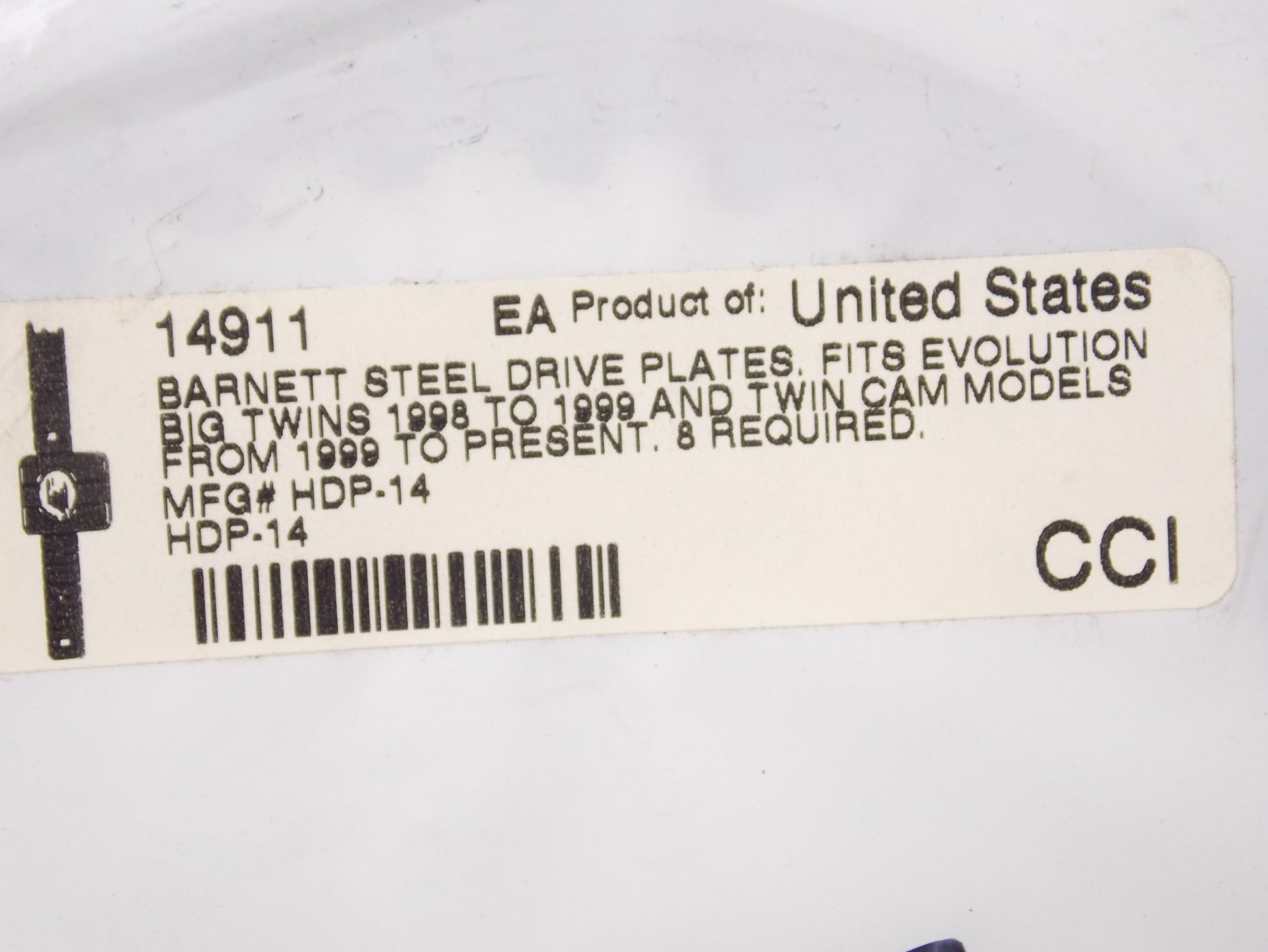 NOS BARNETT HARLEY DAVIDSON BIG TWINS 1998-99 STEEL CLUTCH DRIVE PLATE 14911 - MotoRaider