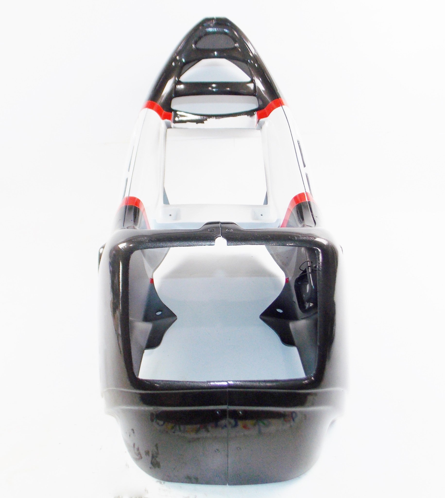 NOS CAGIVA 1986 ALETTA ORO 125 S2 ELECTRIC WHITE/BLACK FRONT FAIRING 800052303 - MotoRaider