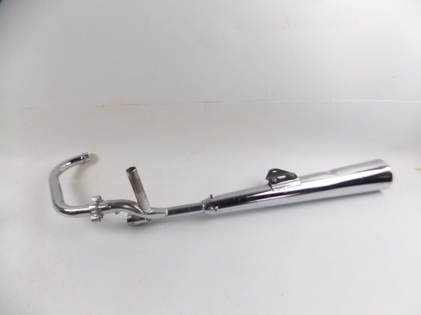 OEM SUZUKI 1981 GSX400F EXHAUST PIPE MUFFLER RIGHT CHROME 14301-33215 - MotoRaider