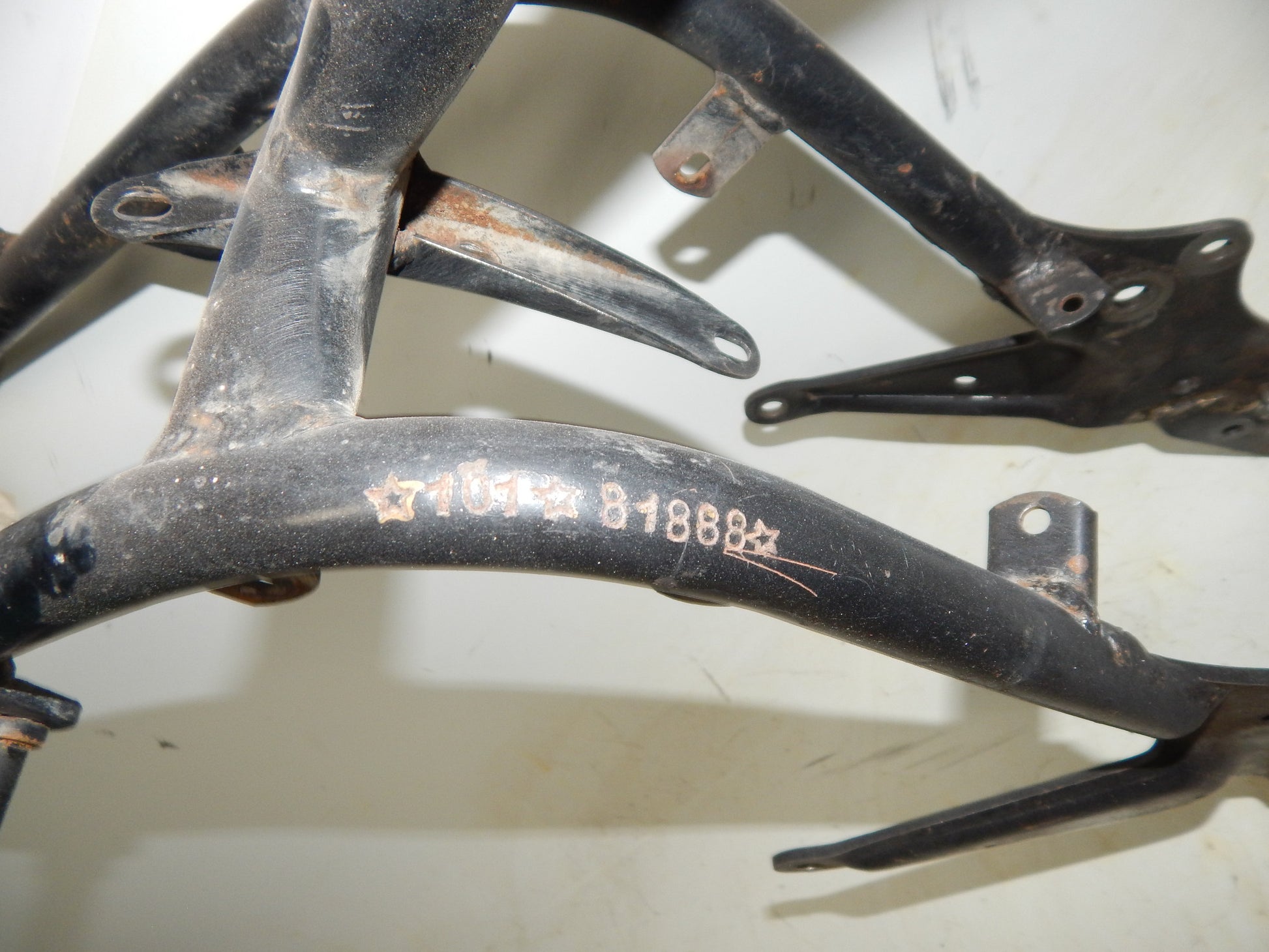 1970's GILERA GIUBILEO 125 FRAME CHASSIS VINTAGE MOTORCYCLE ITALY - MotoRaider