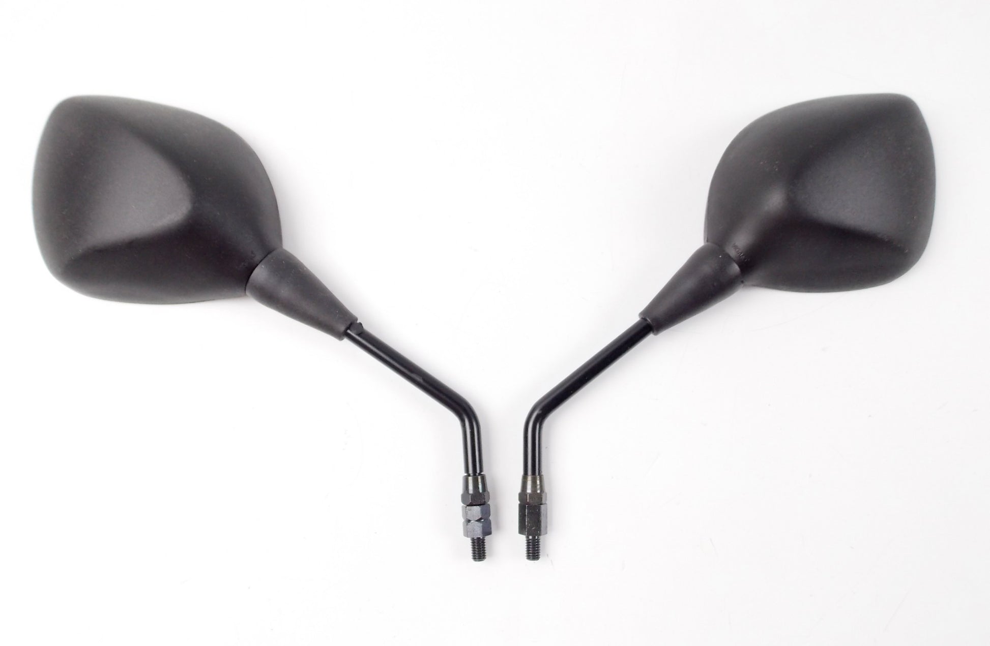 NOS OEM 1992 YAMAHA TARGET LEFT RIGHT SCOOTER MIRRORS BLACK PLASTIC 3WN-F6200-00 - MotoRaider