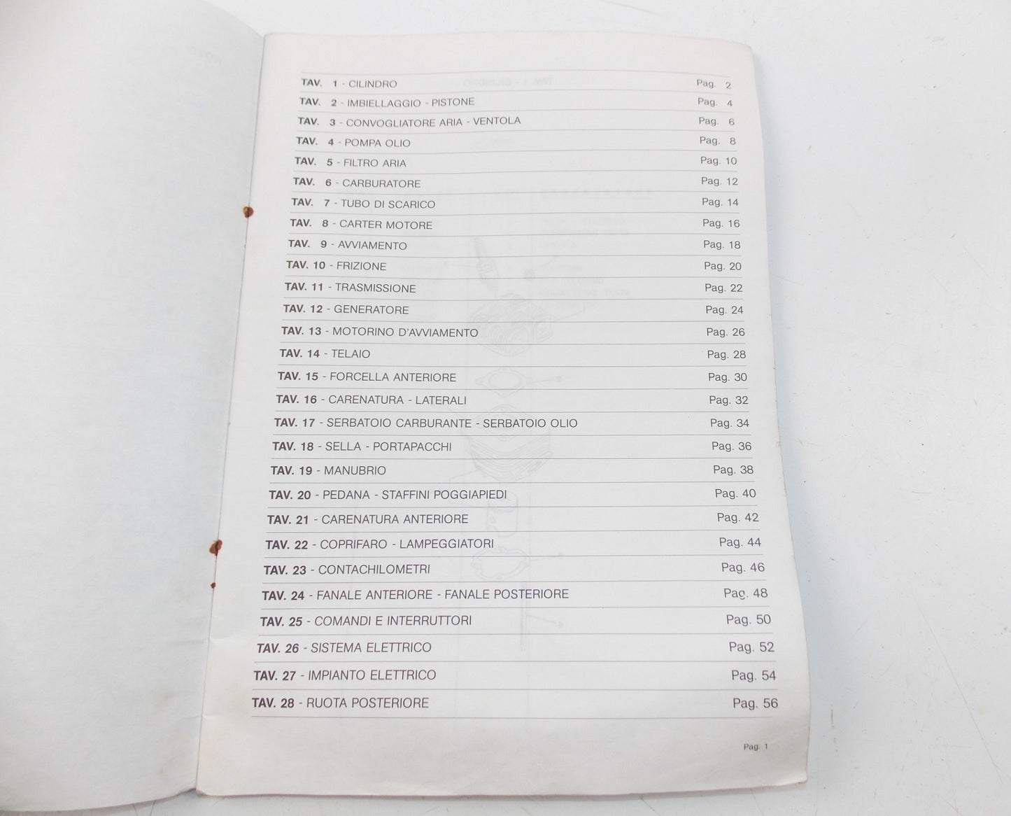 ITALJET REPORTER 50 SPARE PARTS CATALOG MANUAL BOOK ITALIAN - MotoRaider