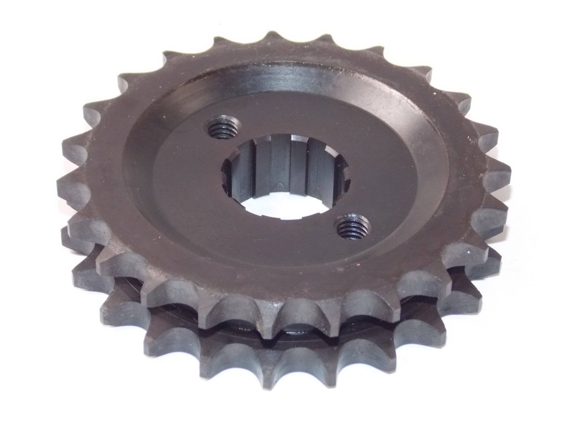CUSTOM CHROME FRONT MOTOR SPROCKET SPLINE TYPE -23 TOOTH - 17-384 - MotoRaider