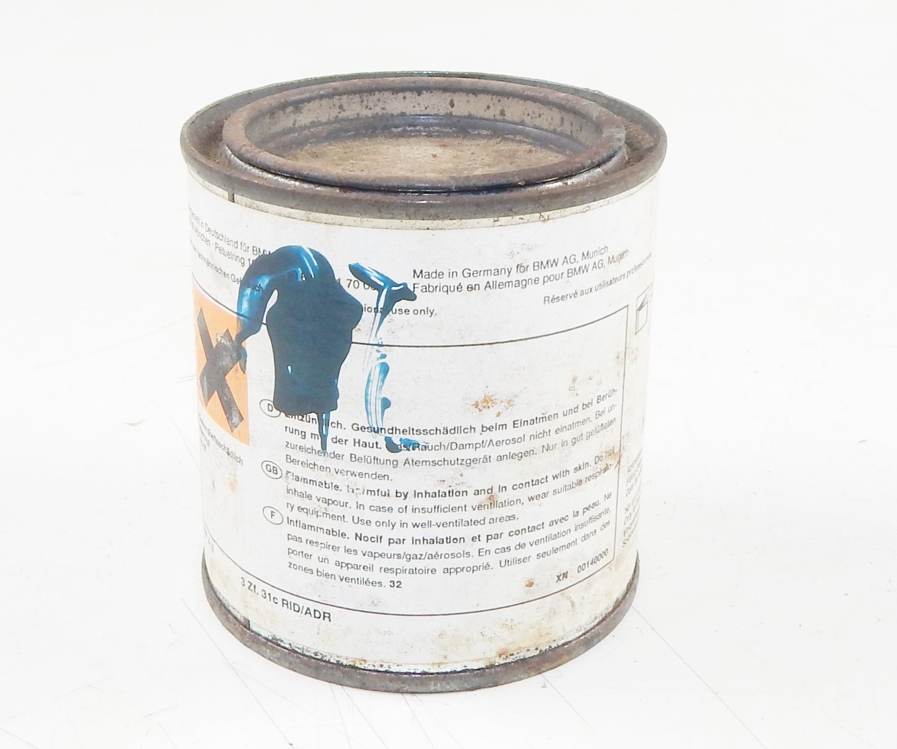 OEM BMW PAINT CAN 250ml PEARLCOLOR BASECOAT BMW 277 PINE GREEN (PINIENGRÜN) - MotoRaider