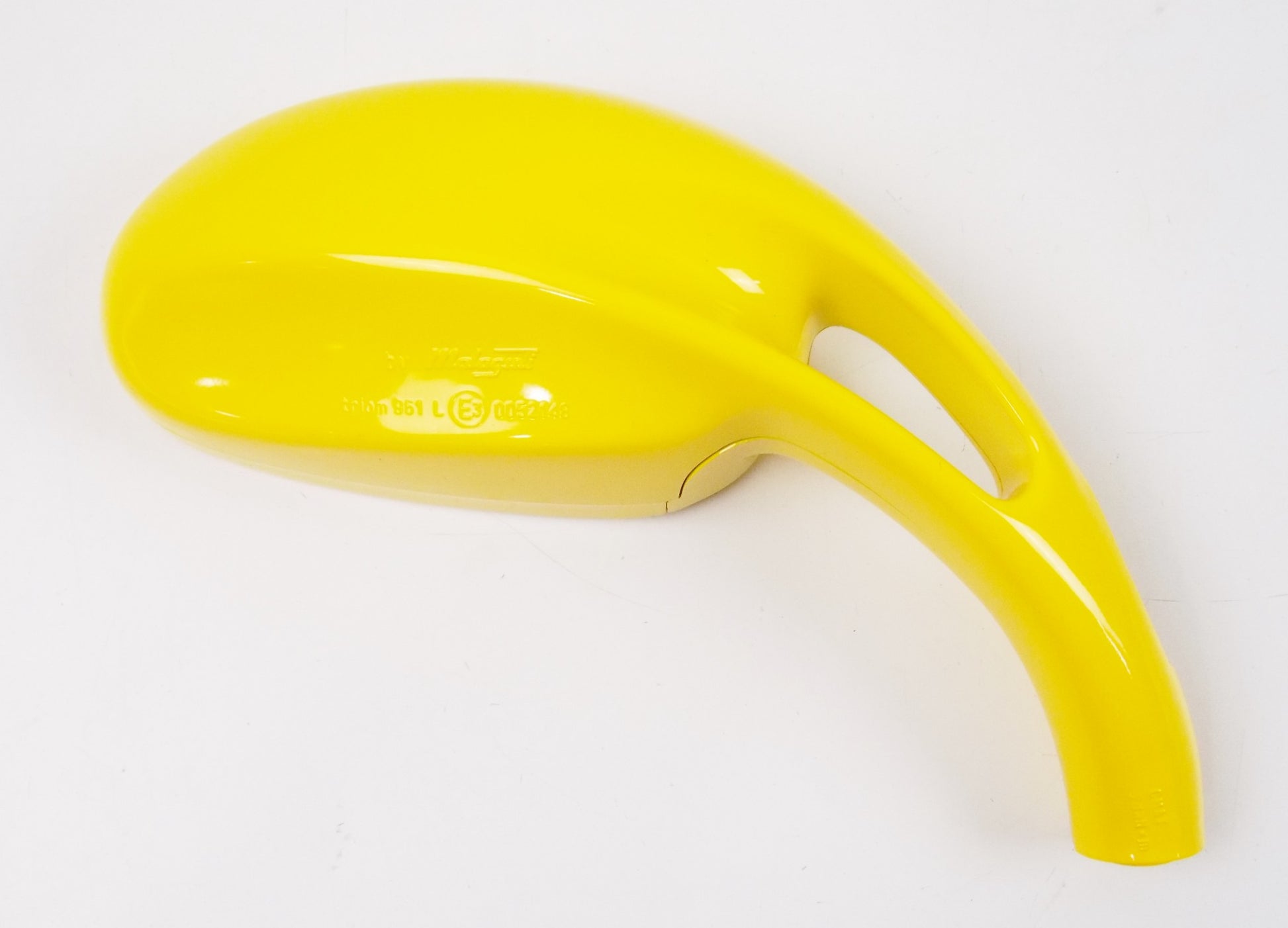 NOS OEM MALAGUTTI PHANTOM SIDE RIGHT MIRROR YELLOW 088.019.70 | 08801970 - MotoRaider