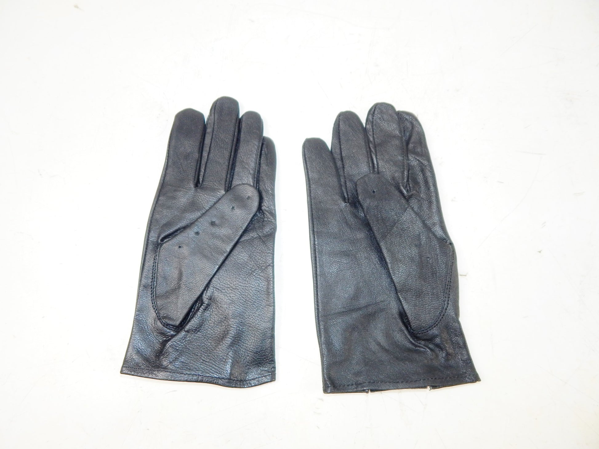 PRO SPORT PERFORMANCE BLACK LEATHER PAIR GLOVES SIZE LARGE MOTORCYCLE RIDING - MotoRaider