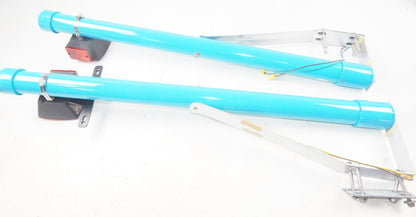 BOAT TRAILER LIGHT BLUE 2"-4" FRAME CHANNEL SEA BEAMS POST WITH LIGHTS VINTAGE - MotoRaider