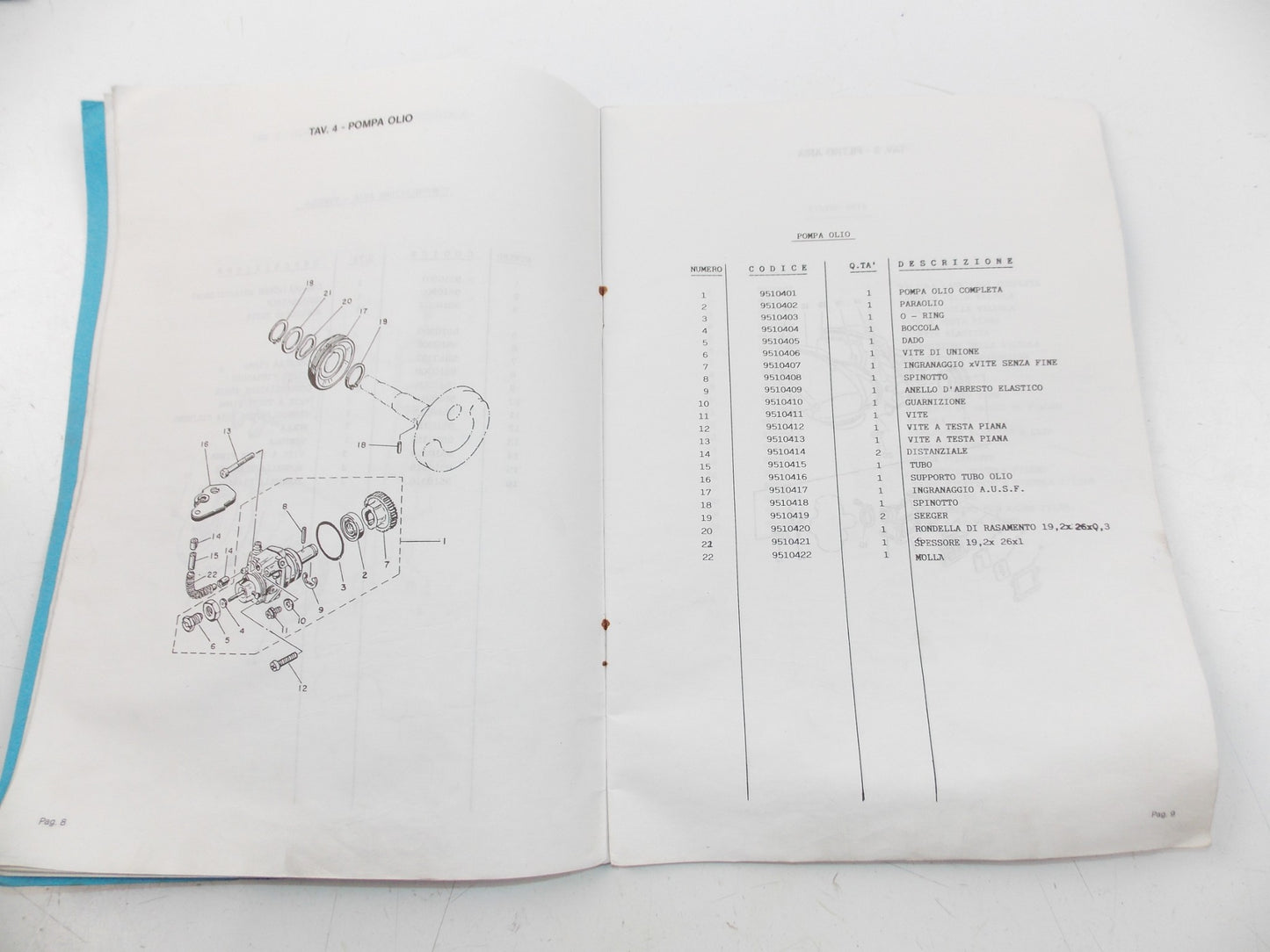 ITALJET REPORTER 50 SPARE PARTS CATALOG MANUAL BOOK ITALIAN - MotoRaider