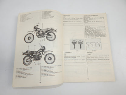 1982 SUZUKI DR500-S USER OWNER MANUAL BOOK 99011-37432-01M MULTI LANGUAGE - MotoRaider