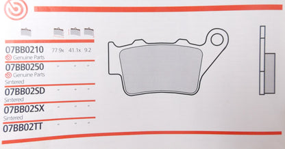 NOS BRAKE PAD SET 07BB0210 / 0250 / 02SD / 02SX / 02TT 2004 | 2006 YAMAHA 660 - MotoRaider