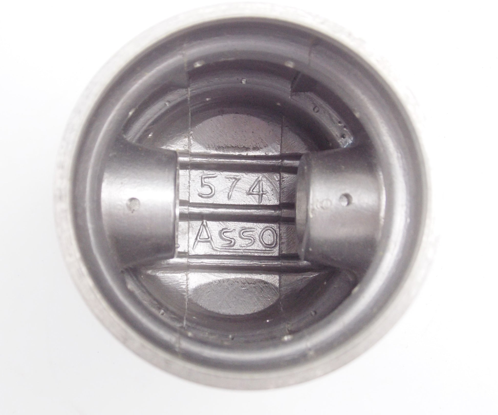 NOS ASSO WERKE PISTON + RINGS + CLIP DIAMETER 65.6 mm STROKE MOTOR ENGINE - MotoRaider
