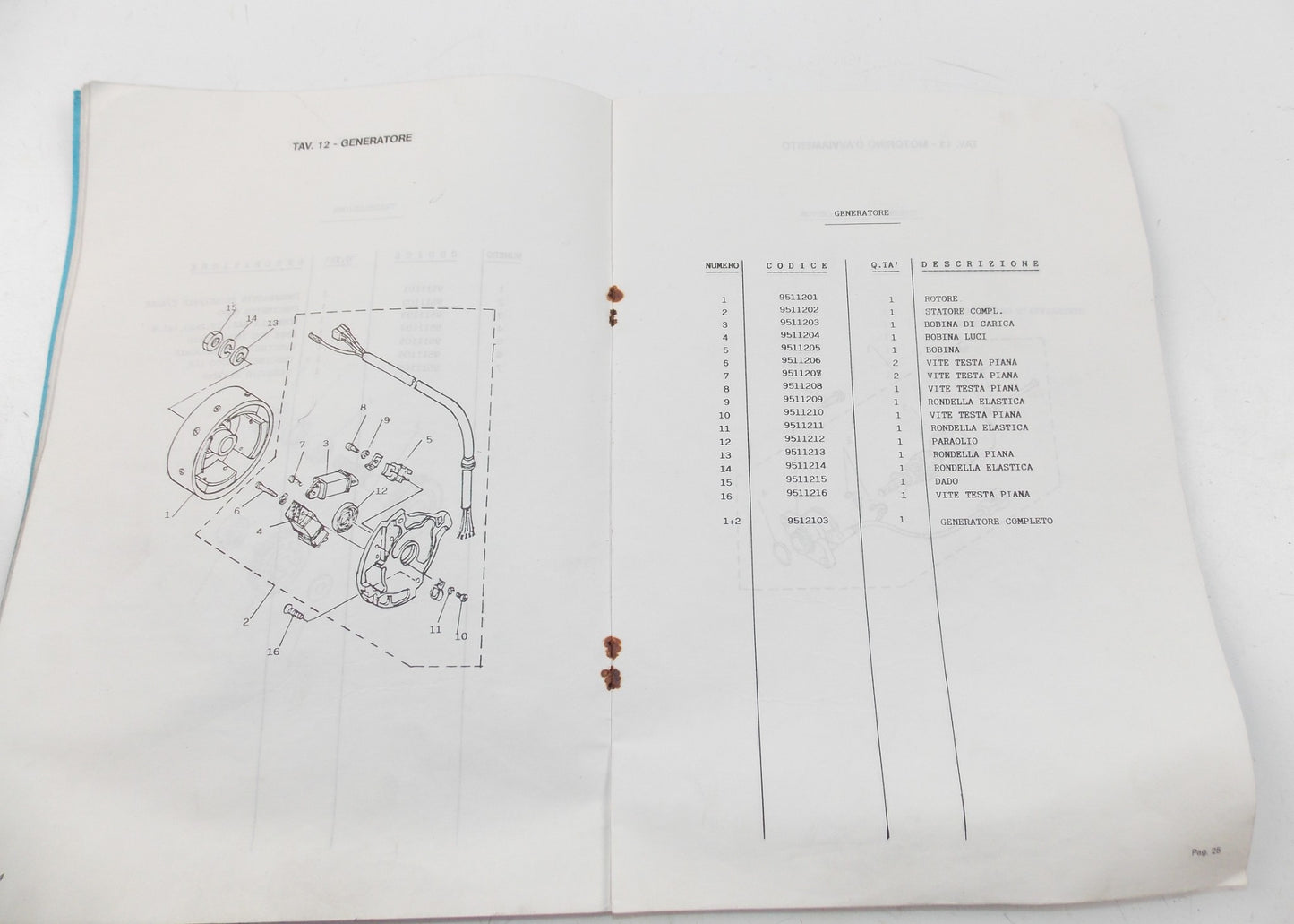 ITALJET REPORTER 50 SPARE PARTS CATALOG MANUAL BOOK ITALIAN - MotoRaider