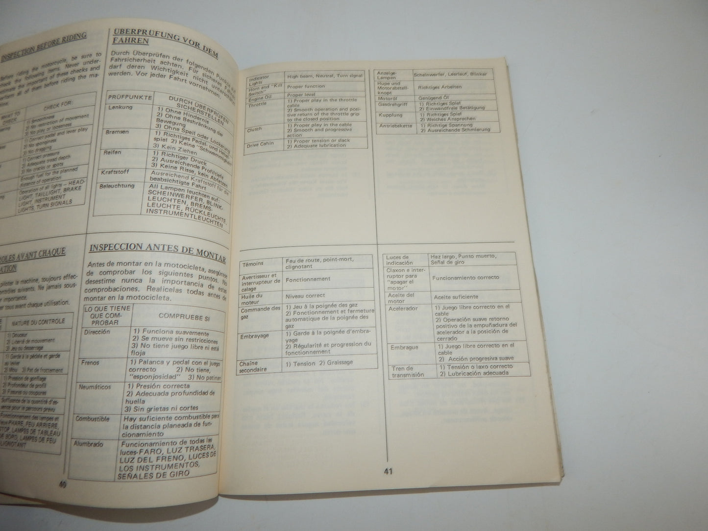 1982 SUZUKI DR500-S USER OWNER MANUAL BOOK 99011-37432-01M MULTI LANGUAGE - MotoRaider
