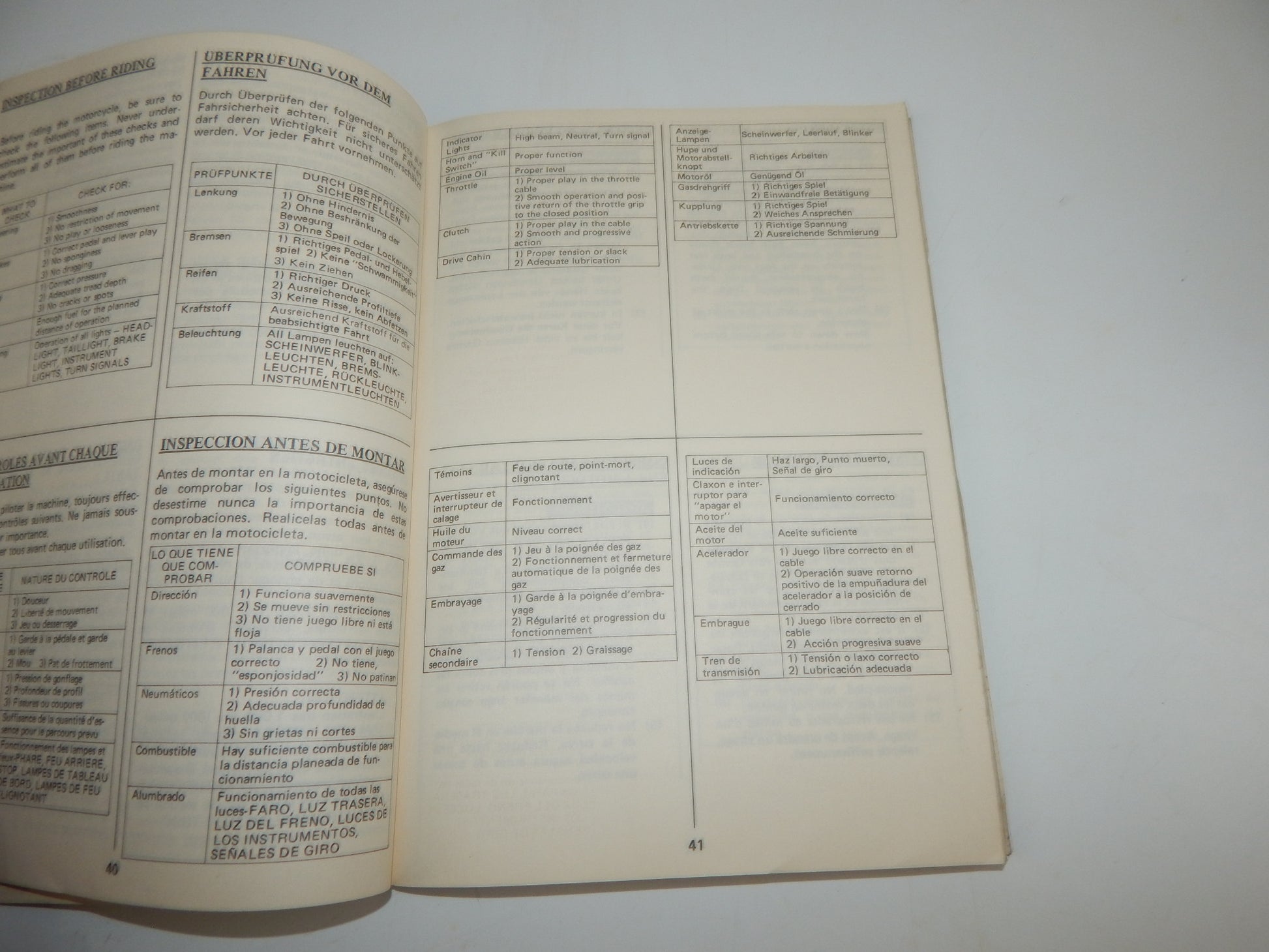 1982 SUZUKI DR500-S USER OWNER MANUAL BOOK 99011-37432-01M MULTI LANGUAGE - MotoRaider