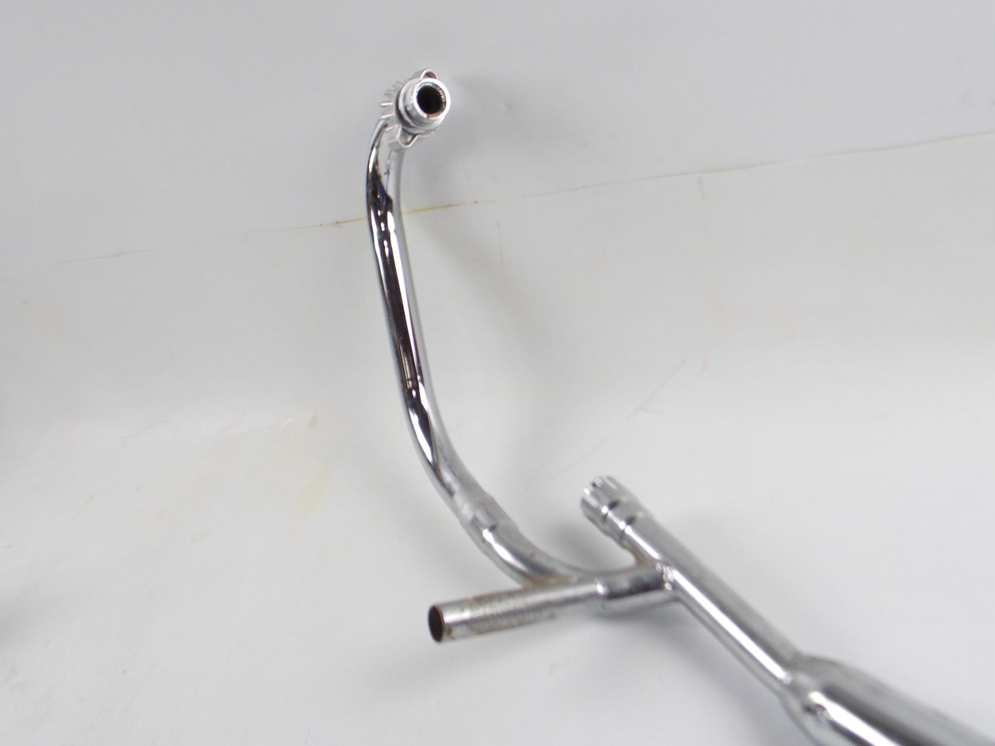OEM SUZUKI 1981 GSX400F EXHAUST PIPE MUFFLER RIGHT CHROME 14301-33215 - MotoRaider