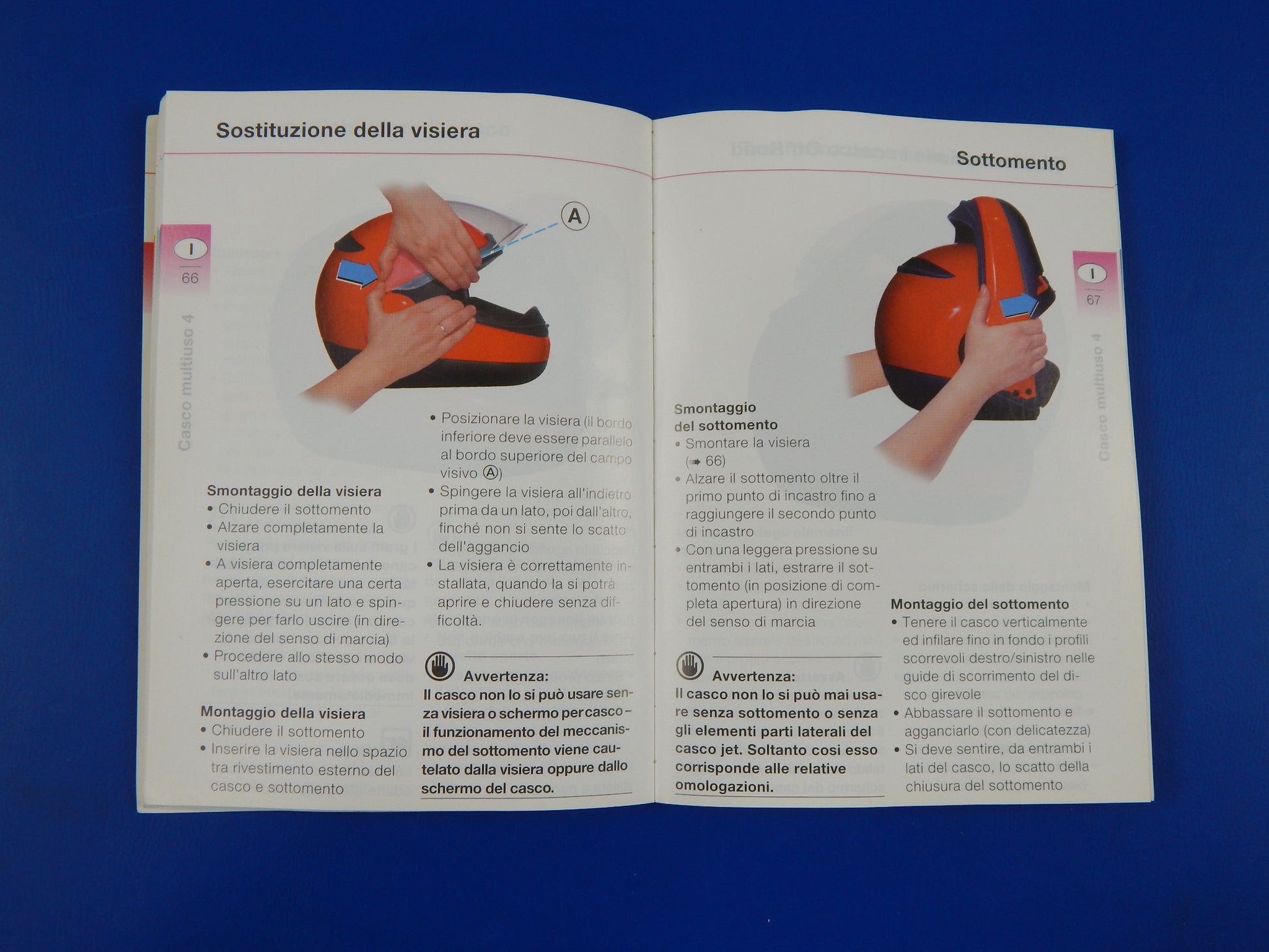 BMW INSTRUCTION MANUAL SYSTEMHELM 4  MULTI LANGUAGE VINTAGE - MotoRaider