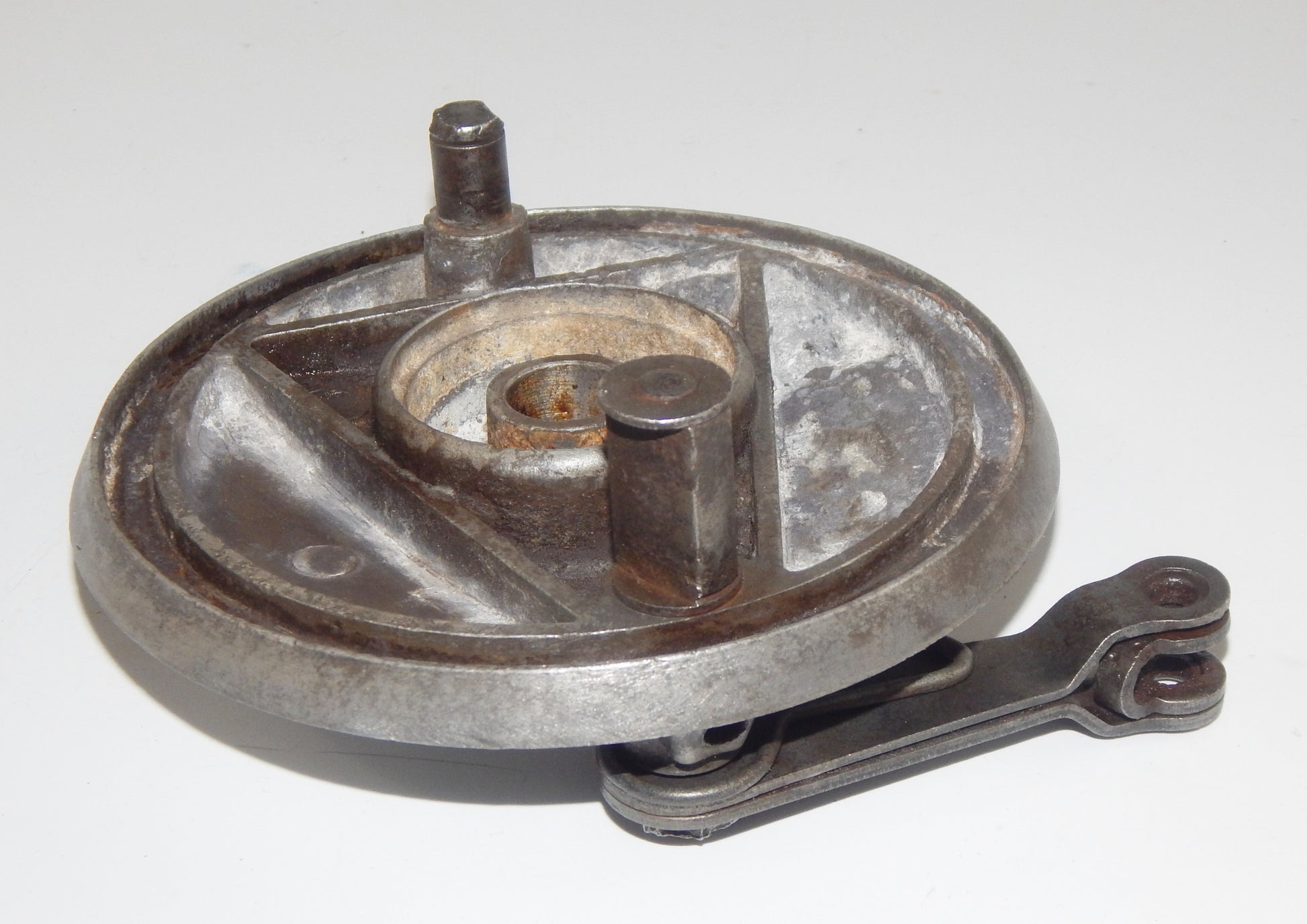 1968 KTM COMET 50cc REAR WHEEL HUB BRAKE PLATE VINTAGE - MotoRaider