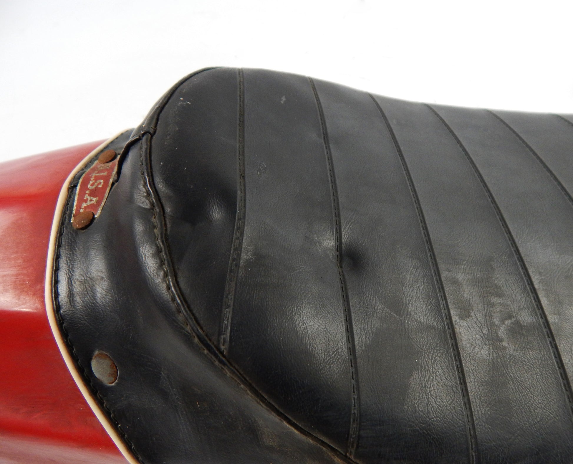 1970's 50cc MOTOCROSS NISA SADDLE SEAT COWL TAIL L=28" W=8" APRILIA MILANI ASPES - MotoRaider