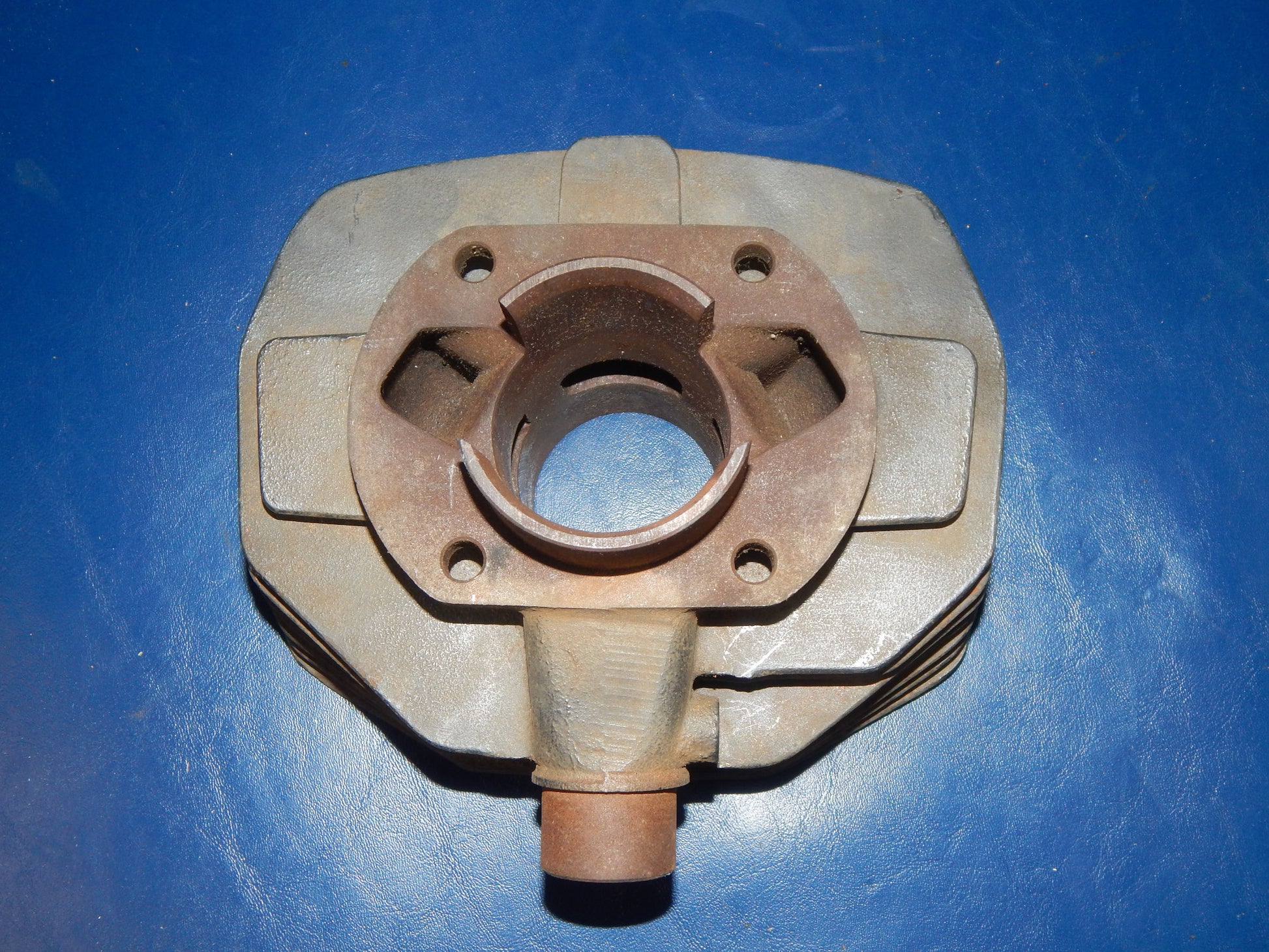 1960's SACHS 125 MOTOR IRON CYLINDER+HEAD BORE 53.70mm DKW HERCULES 0613-106-099 - MotoRaider