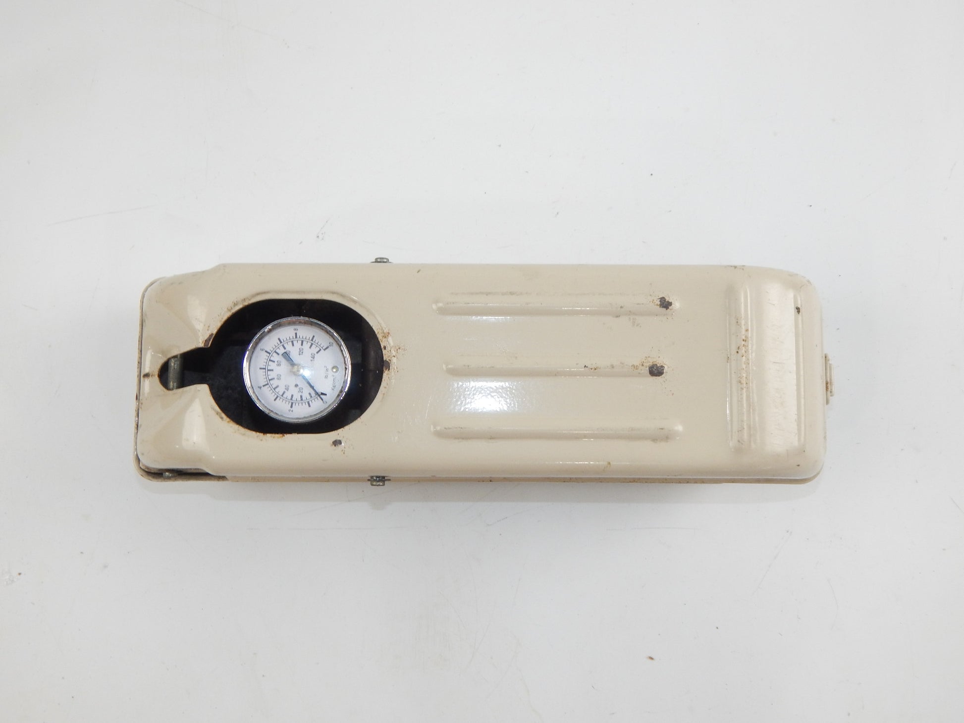 VINTAGE AIR FOOT MANUAL PUMP AUTOMOTIVE MOTORCYCLES CYCLES INFLATABLE METAL BODY - MotoRaider