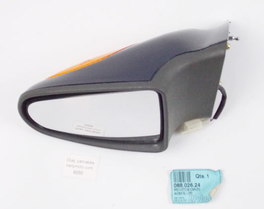 NOS OEM MALAGUTI 125 R180 LEFT REAR VIEW MIRROR BLUE LORD 088.026.24 08802624 - MotoRaider