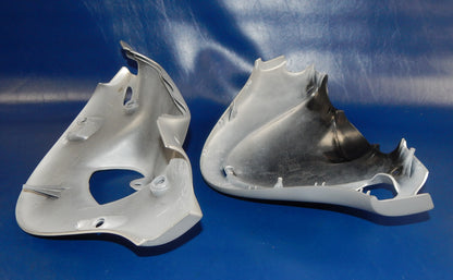 OEM MALAGUTI SCOOTER F15 HANDLEBAR COVER SET MATTE SILVER 071.263.88 07126388 - MotoRaider