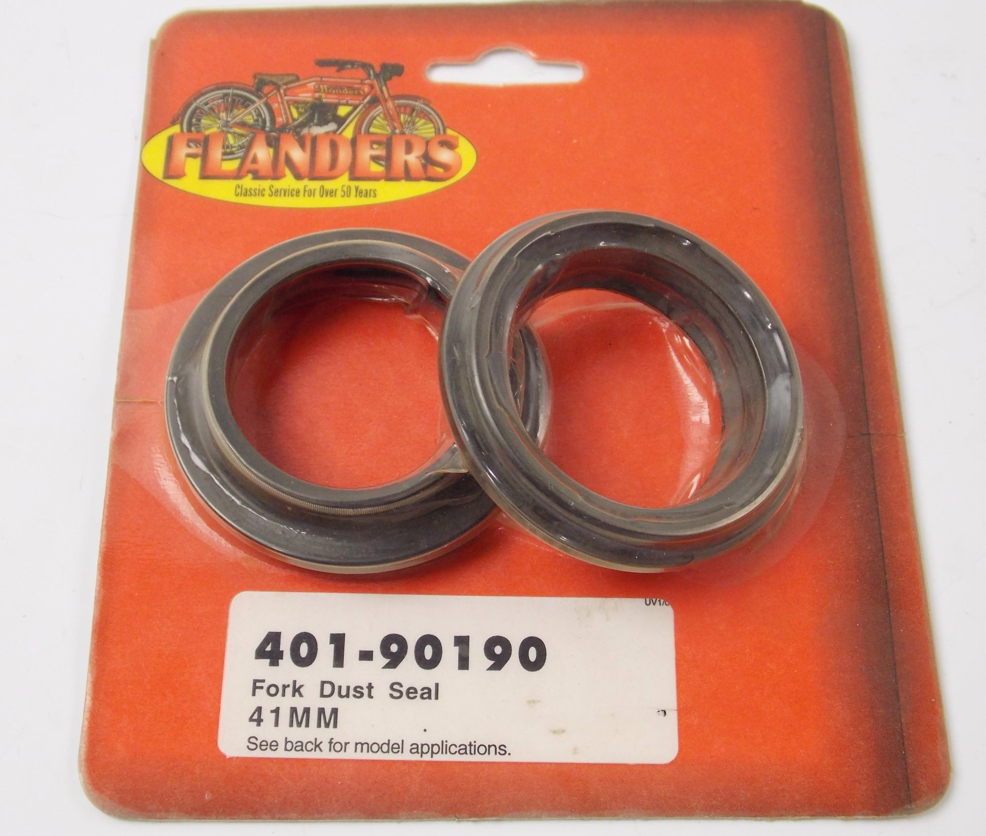 FLANDERS FORK DUST SEALS YAMAHA 1989-90 YZ 125 KAWASAKI 1990 KX 125 401-90190 - MotoRaider
