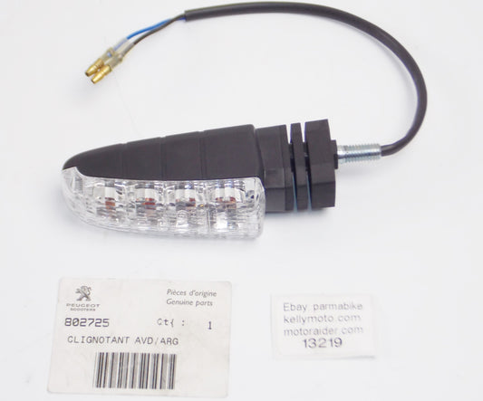 OEM PEUGEOT TURN SIGNAL LIGHT BLINKER FLASHER CLEAR LENS RIGHT LEFT 802725 - MotoRaider