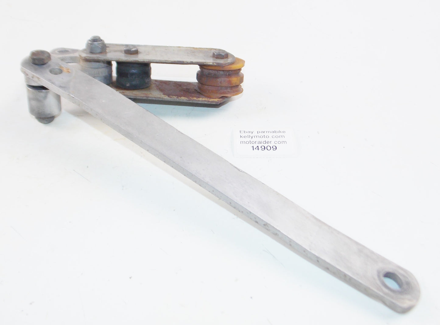 1980's HUSQUARNA CHAIN GUIDE ROLLER REAR WHEEL BRAKE PLATE ANCHOR STAY MOUNT - MotoRaider