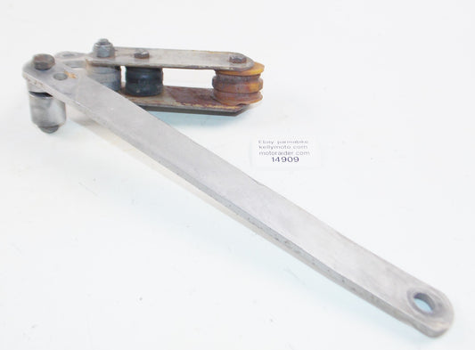 1980's HUSQUARNA CHAIN GUIDE ROLLER REAR WHEEL BRAKE PLATE ANCHOR STAY MOUNT - MotoRaider