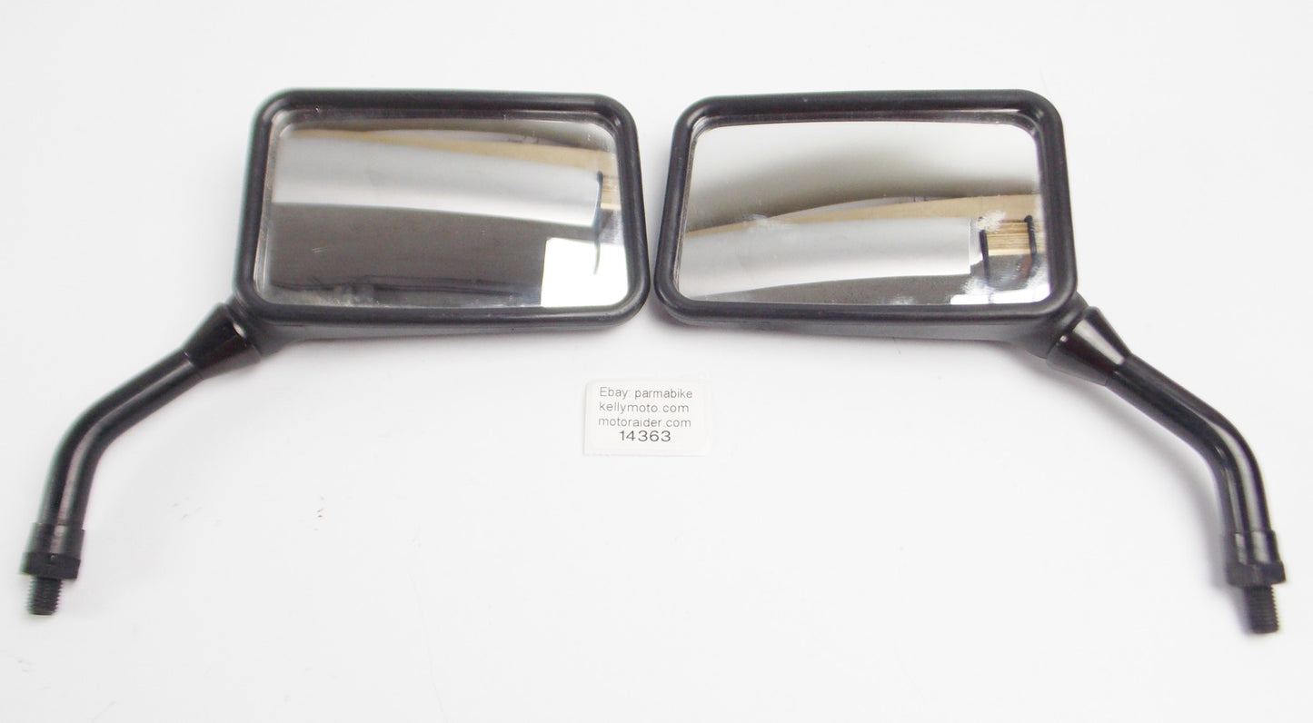 RIGHT LEFT OEM YAMAHA MIRROR BLACK THREAD 10mm STEM LENGTH 4.25" SIZE 3.25x5.25" - MotoRaider