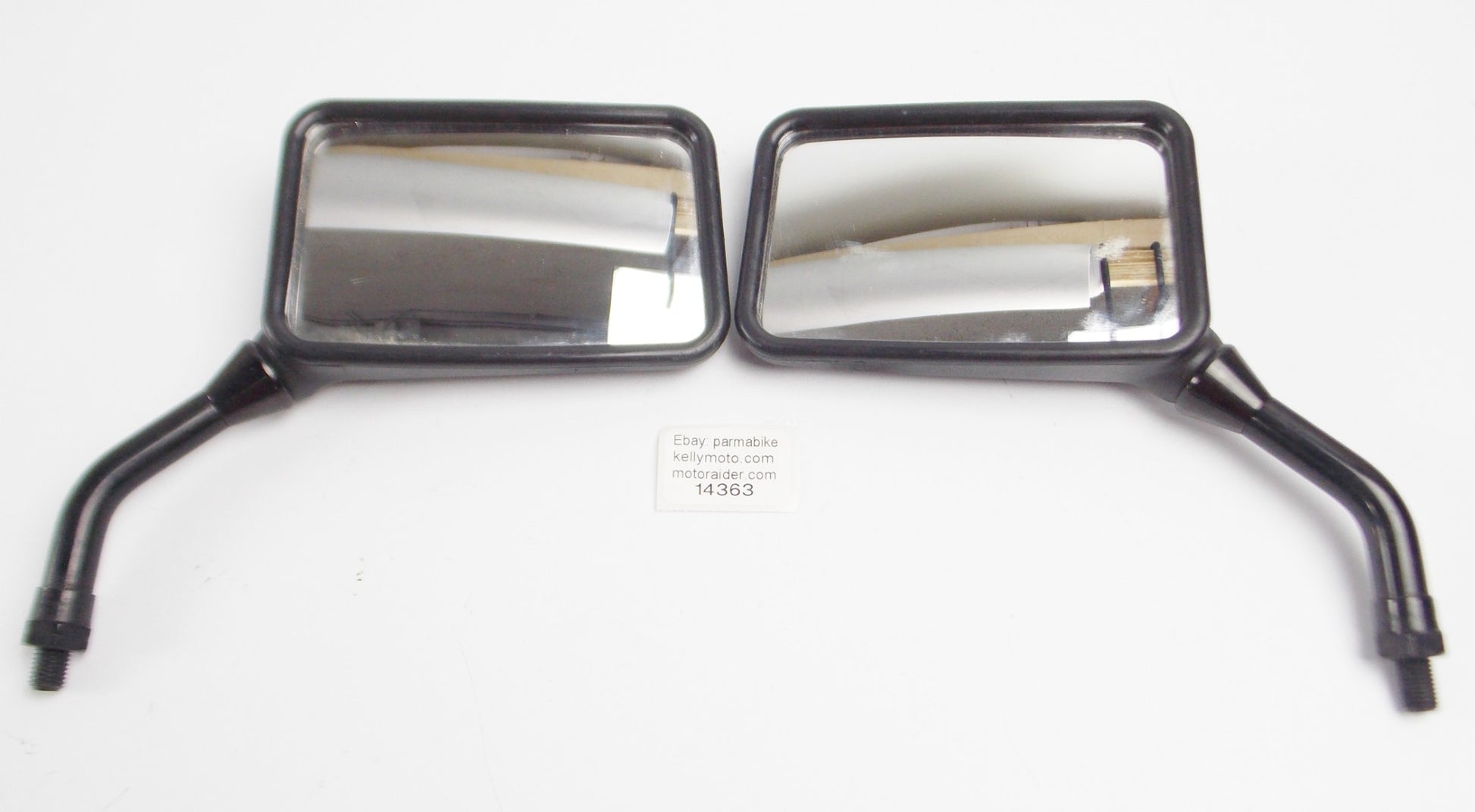 RIGHT LEFT OEM YAMAHA MIRROR BLACK THREAD 10mm STEM LENGTH 4.25" SIZE 3.25x5.25" - MotoRaider