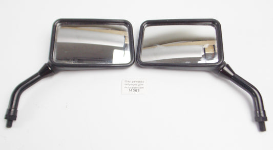 RIGHT LEFT OEM YAMAHA MIRROR BLACK THREAD 10mm STEM LENGTH 4.25" SIZE 3.25x5.25" - MotoRaider