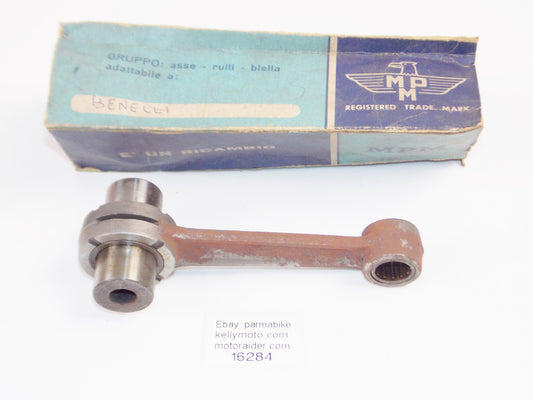 MPM 716 MOTOR CONNECTING ROD+PIN+BEARING BENELLI 146MM OVERALL LENGTH - MotoRaider