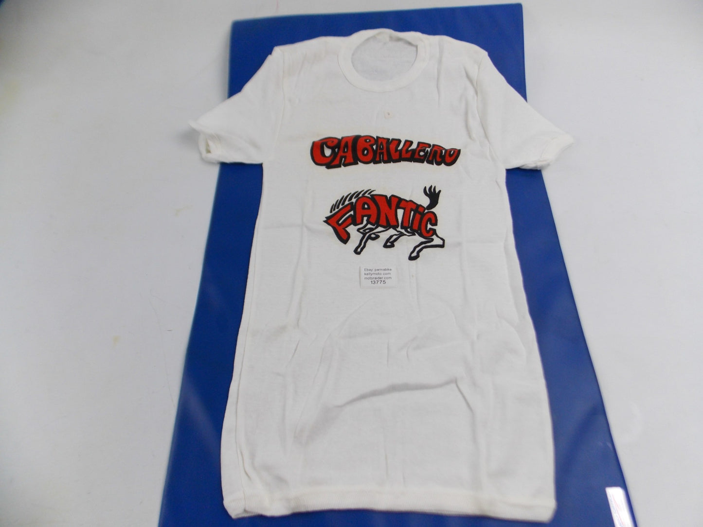 CABALLERO FANTIC MOTOR T-SHIRT WHITE RED BLACK COLOR SIZE SMALL - MotoRaider