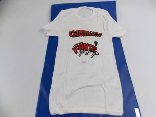 CABALLERO FANTIC MOTOR T-SHIRT WHITE RED BLACK COLOR SIZE SMALL - MotoRaider