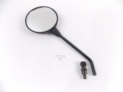 NOS OEM ORION MOTORCYCLES LEFT ROUND MIRROR LENGTH=8" THREAD=10mm E3 40666 - MotoRaider
