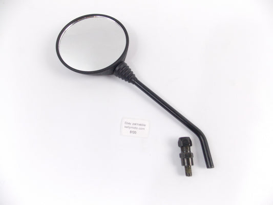 NOS OEM ORION MOTORCYCLES LEFT ROUND MIRROR LENGTH=8" THREAD=10mm E3 40666 - MotoRaider