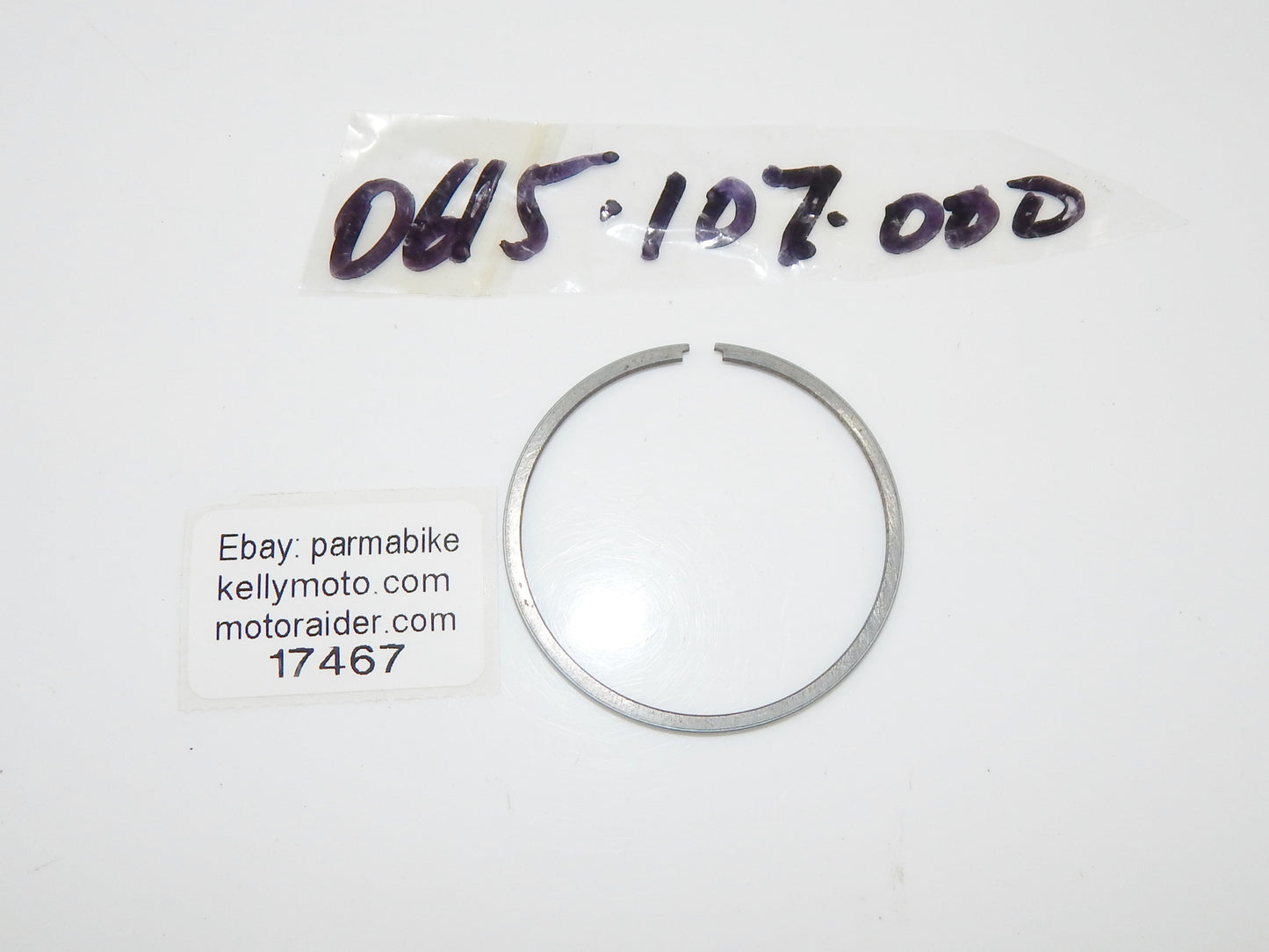 OEM SACHS HERCULES DKW 1981 1252/7A L-SHAPE PISTON RING 53.75mm 0615-107-000 - MotoRaider