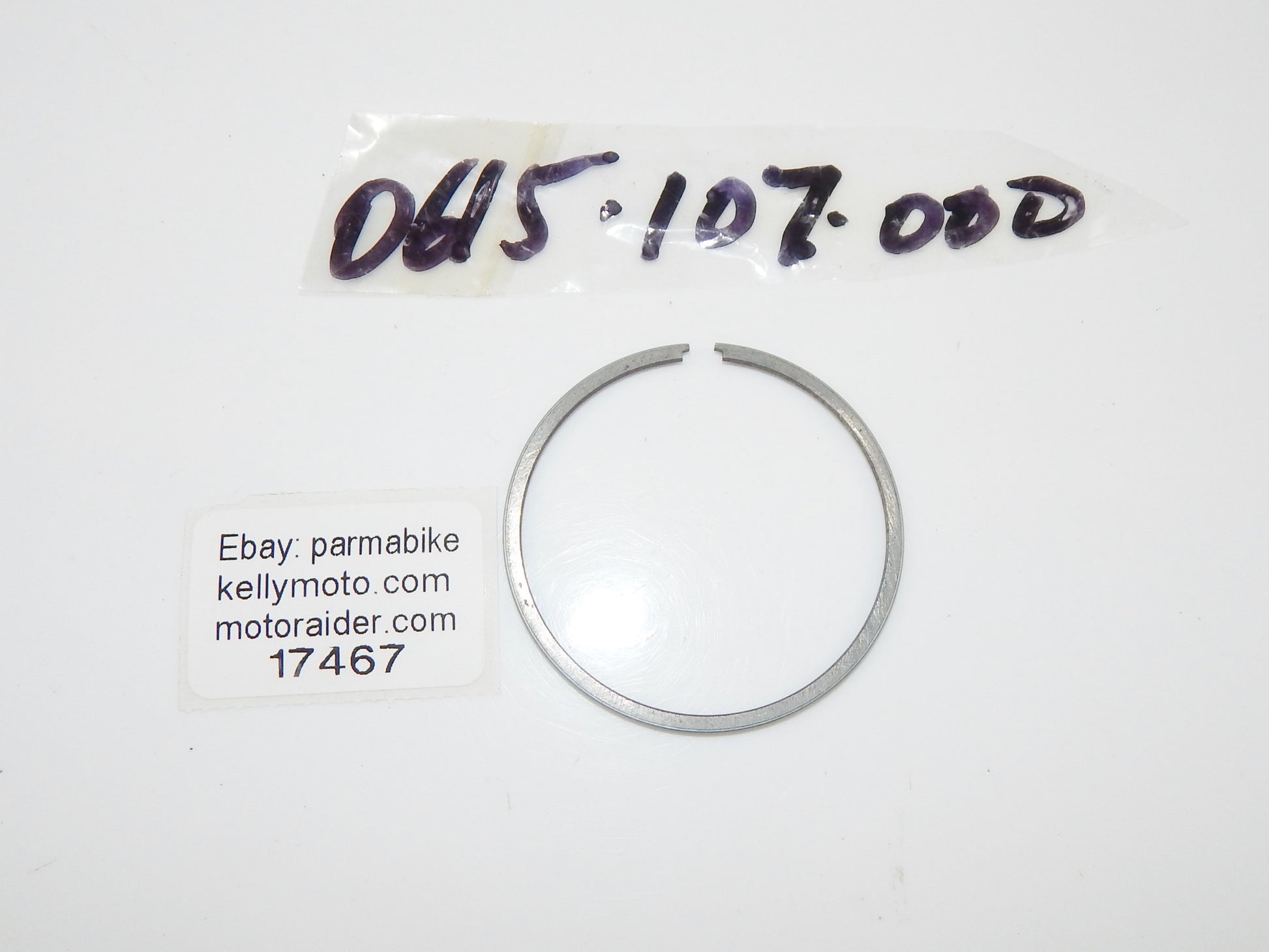 OEM SACHS HERCULES DKW 1981 1252/7A L-SHAPE PISTON RING 53.75mm 0615-107-000 - MotoRaider