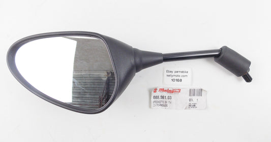 NOS OEM MALAGUTI CENTRO 50 SL / 4T EURO 2 UPPER BODY RH MIRROR 088.061.03 - MotoRaider